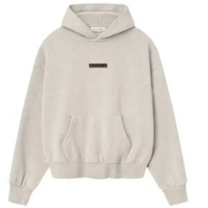 🪨 Essentials Fear of God Hoodie – Heather Stone (SS25) (XS–XL) 🪨